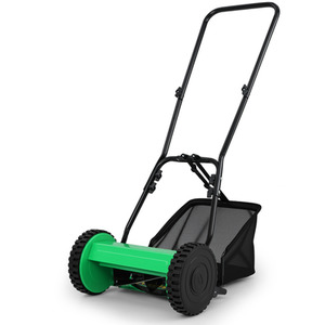 Push Lawn Mower Manual Grass Sweeper by Costway