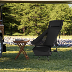 Outdoor Camping Chair - Black by Costway