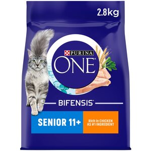Purina ONE Senior 11+ Chicken and Wholegrain Dry Cat Food - 2.8kg by Purina ONE