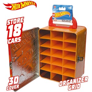 Hot Wheels 1-64 Scale Metal Car Carry Case - Red