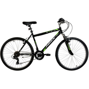 Basis MRX Pro Adult's Hardtail MTB, 26In - Black/Green by Basis