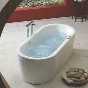Acquaviva Cool Free Standing Bathtub - White by Acquaviva
