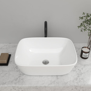 Ceramic Bathroom Basin with Multiple Design Options - White / 50.5cm by Livingandhome