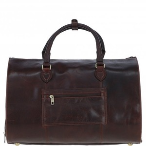 Premium Leather Holdall with Detachable Shoulder Strap - pl-49 by Ashwood Leather