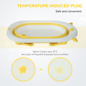 Baby Bath Tub - Yellow by HOMCOM