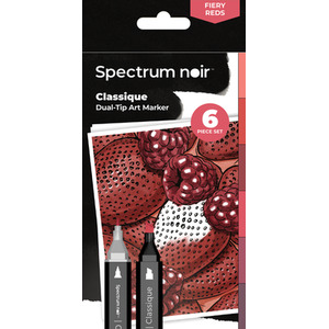 Spectrum Noir Classique 6 Pack - Fiery Reds by Spectrum Noir