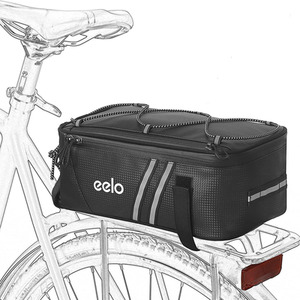 Eelo Bike Pannier Bag for Bicycle Rack - Waterproof, 7L - Black by eelo