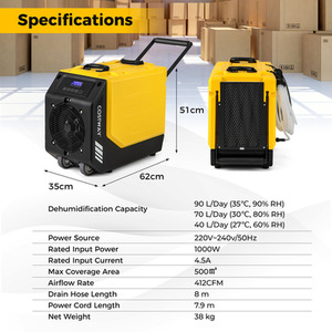 Commercial Dehumidifier with Pump by Costway