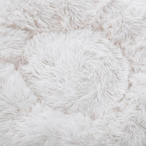 Fluffy Donut Pet Bed with Soft Plush by Livingandhome