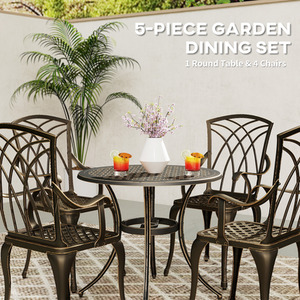 Outsunny 5 Piece Bistro Dining Set by Outsunny