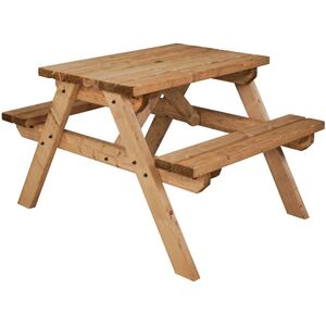 Classic Rounded Pub Style Picnic Bench and Table by Arbor Garden Solutions