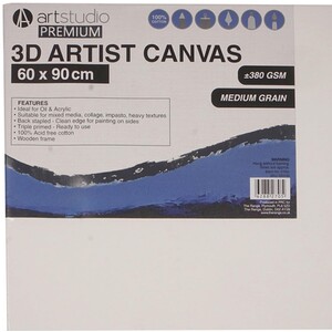 Art Studio 3D Artist Canvas - 60 x 90cm by Art Studio