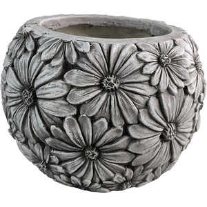 Flower Planter - Grey by Ornate Collection