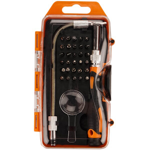 Pack of 30 Precision Screwdriver and Bit Set by Saber