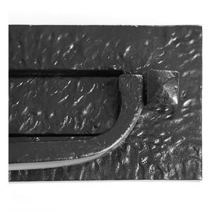 Antique Letter Plate with Knocker Black - Black by Hammer and Tongs