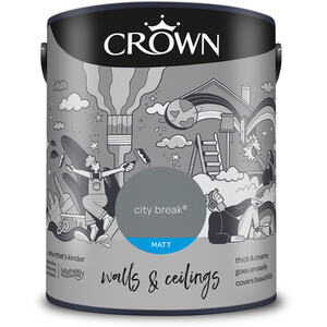 Crown Breatheasy Matt Emulsion Paint 5L - City Break by Crown Paints