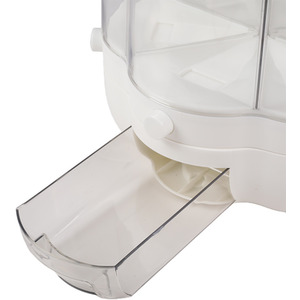 Food Dispenser Cereal Storage Container - White by Livingandhome