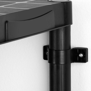 VonHaus 5-Tier Black Shelving Units Pack of 2 - Black by VonHause