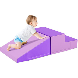 Step and Slide Climber for Infants - Purple by Costway