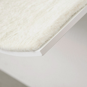 Pawhut Wood Cat Shelve Wall Mounted Shelter Curved Kitten Bed - White by Pawhut