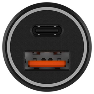 USB-C and USB-A Car Charger 20W - Black by Groov-e