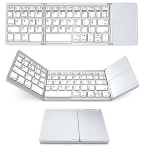 Foldable Bluetooth Keyboard with Touchpad - Grey by Foldable Bluetooth Keyboard with Touchpad