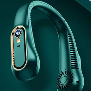Portable Bladeless Mini Neck Fan - Green