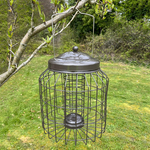 Heavy Duty Squirrel Proof Hanging Bird Suet Fat Ball Feeder - Grey / 2 by Selections