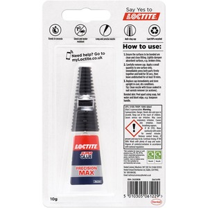 Loctite Precision Max Strong All-Purpose Easy to Use Clear Liquid Glue 10 g - White by Loctite