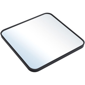 Square Aluminum Wall Mirror - Black by Kidkid