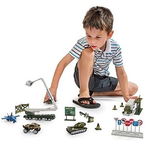 Big Daddy Kids Vehicle Set with Accessories - Multi / Army Platoon / 40+ by Big Daddy