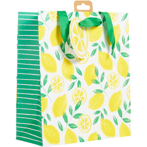 Lemon Medium Gift Bag - Yellow
