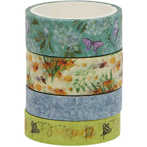 Pack of 16 Enchanted Garden Washi Tapes