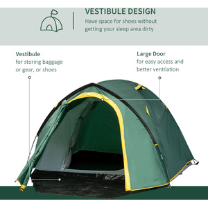 Outsunny Weatherproof 2 Room Tent by Outsunny