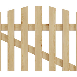 Solid Wood Garden Gate with Z-Shaped Structure by Livingandhome