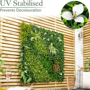 Artificial Meadow Living Wall 4Pc - Green by Christow