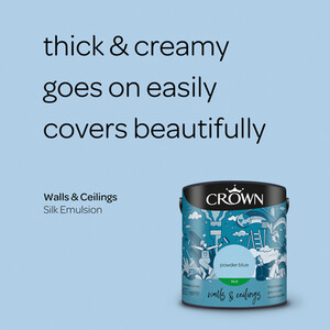 Crown Walls and Ceilings Silk Emulsion by Crown Paints