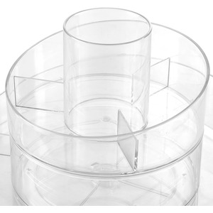 Crystal Swivel Makeup Organiser - Crystal White by Livingandhome