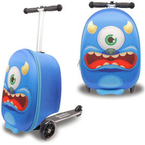 Children's Suitcase with Fold Down Scooter by Groundlevel
