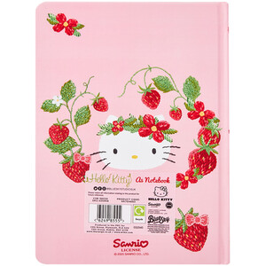 Strawberry Hello Kitty Pink A5 Notebook - Pink