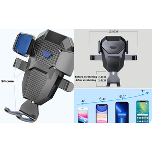 Universal 360 Rotating Car Smartphone Holder - Black