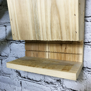 Wooden Bat Box with Landing Perch - Brown / 0.75kg by Selections