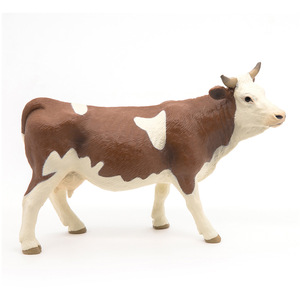PAPO Farmyard Friends Simmental Cow Toy Figure - Brown by PAPO