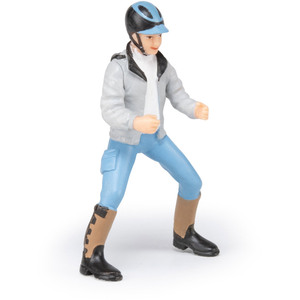 PAPO Horse and Ponies Young Rider Toy Figure - Black by PAPO