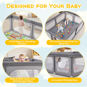 Baby Activity Center Baby Playpen with Mat by Costway