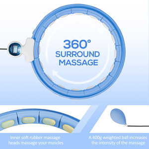 SPORTNOW Smart Weighted Hula Hoop with 16 Detachable Knots by SPORTNOW