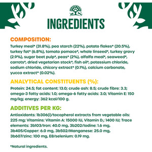 James Wellbeloved Grain Free Turkey and Vegetables Adult Small Dog Food 1.5kg - Brown by James Wellbeloved