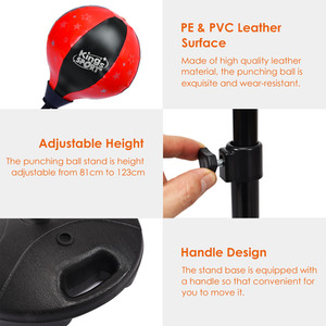 Stand-up Punching Ball - Red by Costway