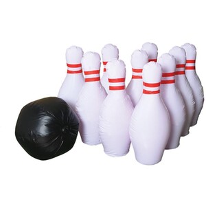 Inflatable Bowling Set - White