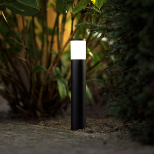 Ivan 1W 12V LED Outdoor Post Light - Black by Ludeco
